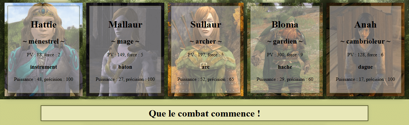 LOTRO fight : 5 combattants